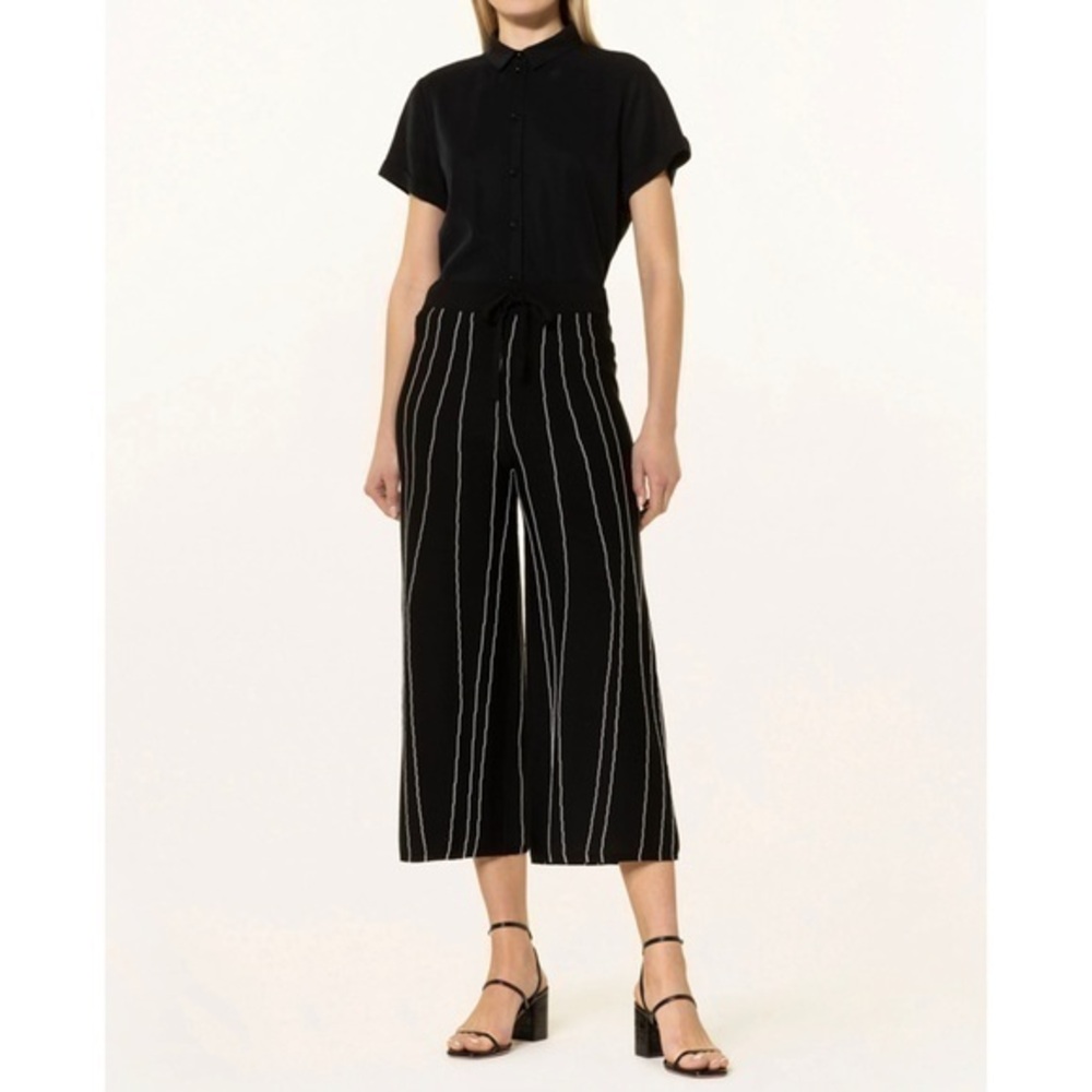NEW Joseph Ribkoff Crop Wide Leg Knit Pants